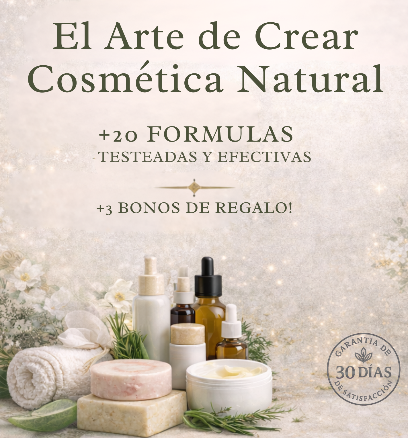 Libro de Cosmética Natural + 3 BONOS de Regalo!